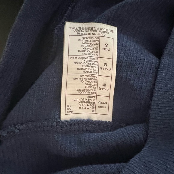 Disney Cruise Line Men's Snap Polo Shirt Blue Long Sleeve Size M Medium 2019 LN - Picture 6 of 8